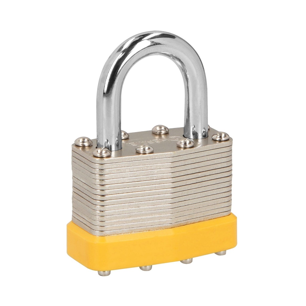 [CM-45P] Candado laminado, 45mm, gancho corto, blister, Hermex Basic