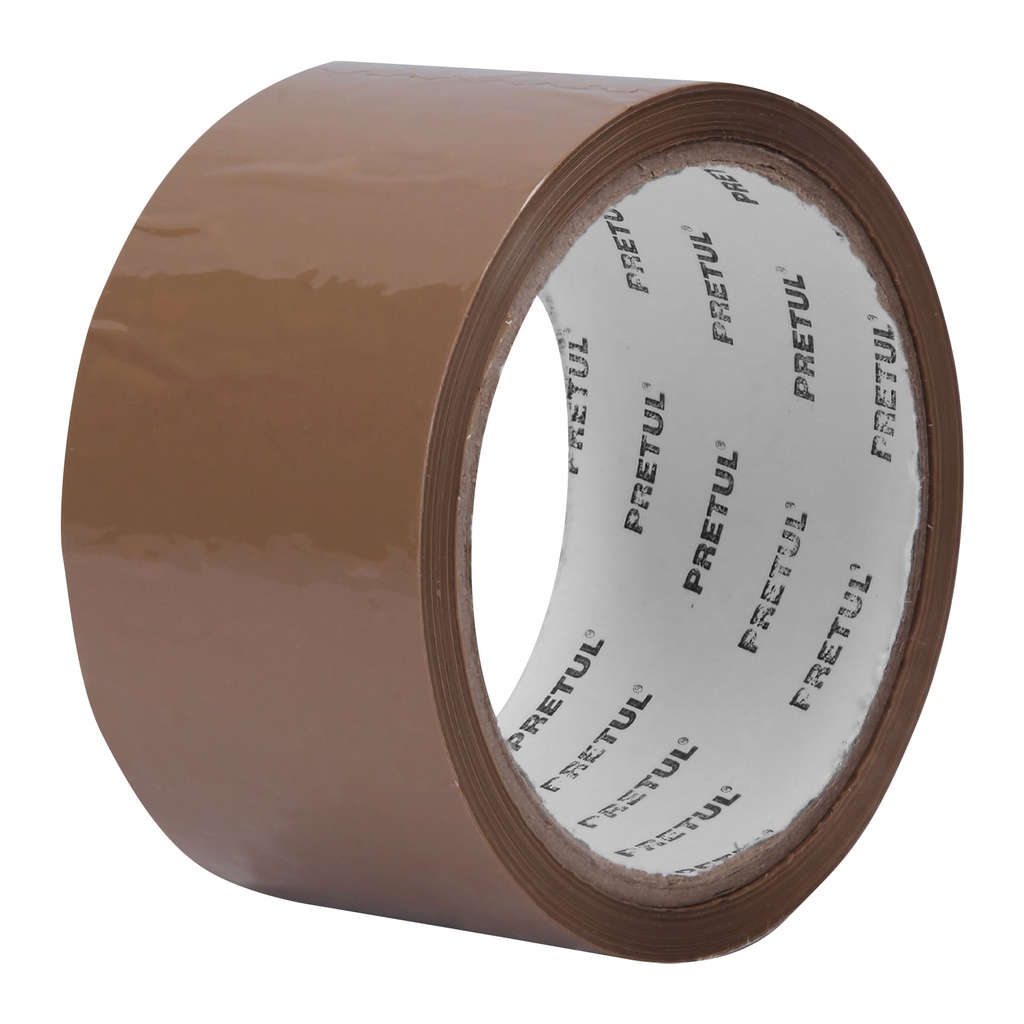 [CCA-40P] Cinta de empaque 48 mm x 40 m canela, PRETUL