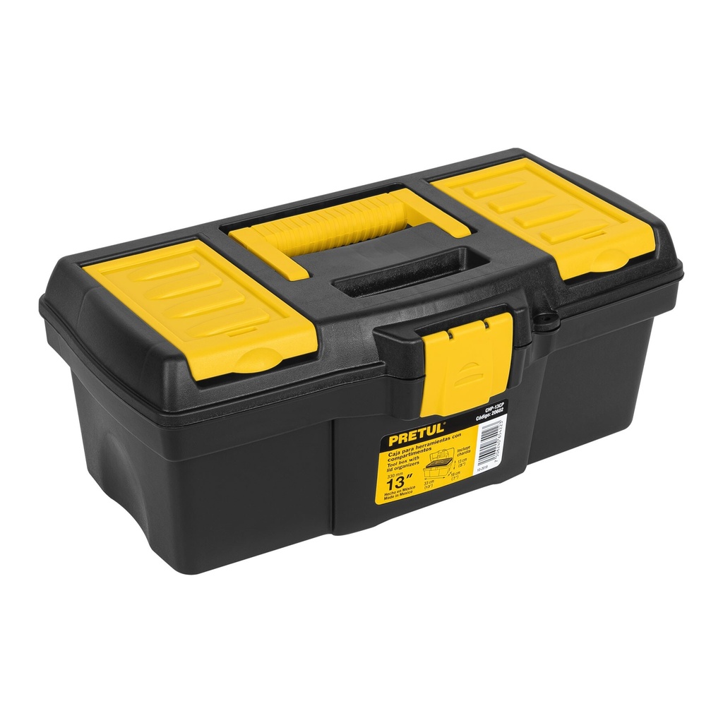 [CHP-13CP] Caja para herramienta de 13' con compartimentos, PRETUL