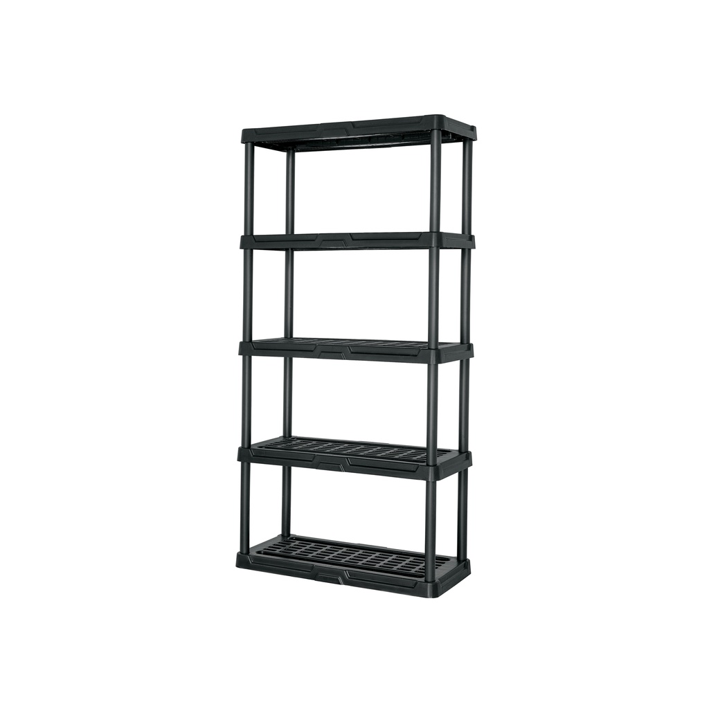 Estante plástico 5 repisas cap. 35 Kg, 180x44x92, PRETUL