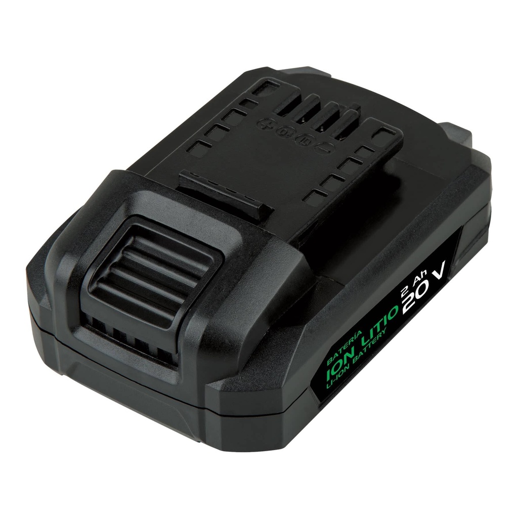 Batería ion litio, 20V, 2 Ah, PRETUL