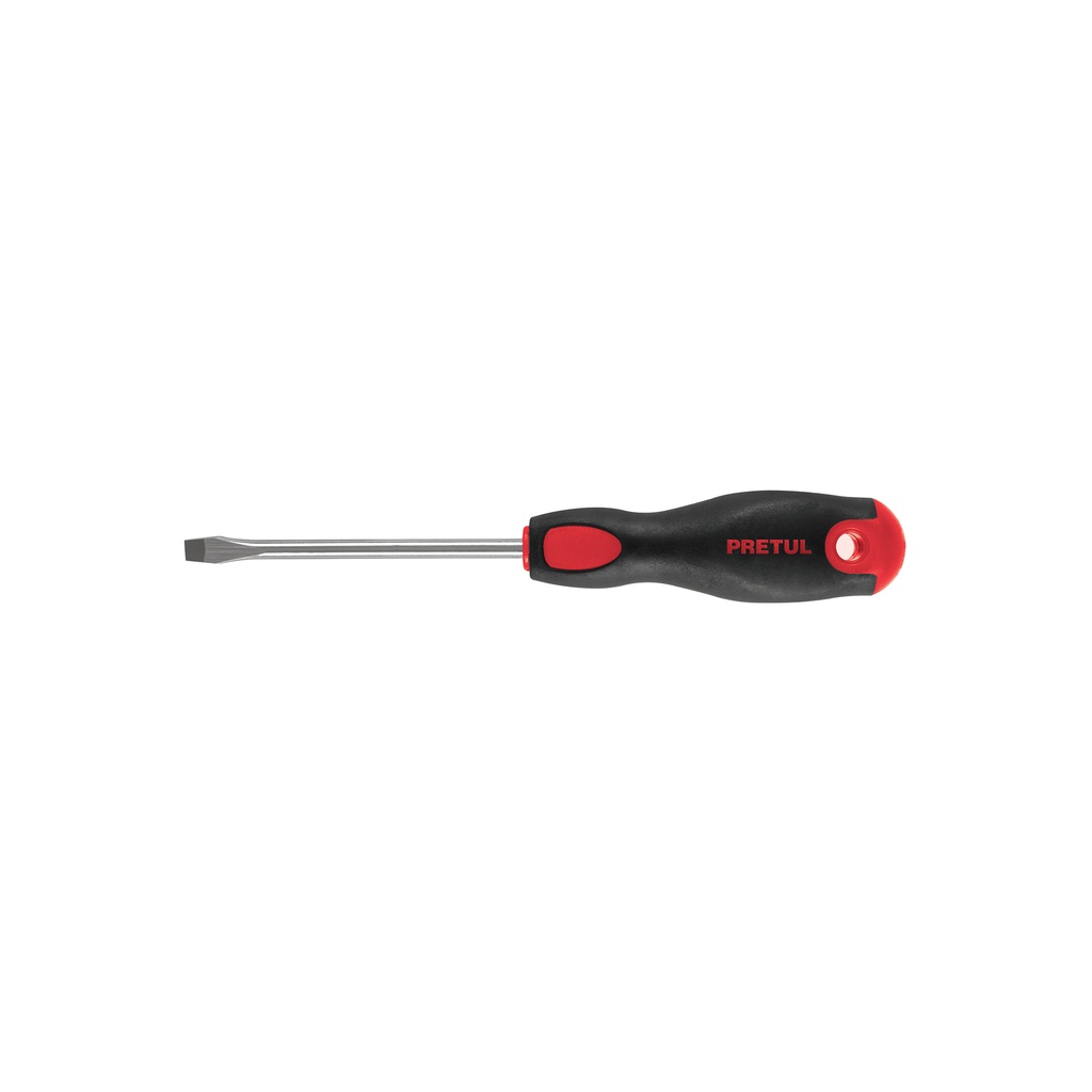 [DR-1/4X4BP] Desarmador plano 1/4" x 4"mango Comfort Grip, Pretul