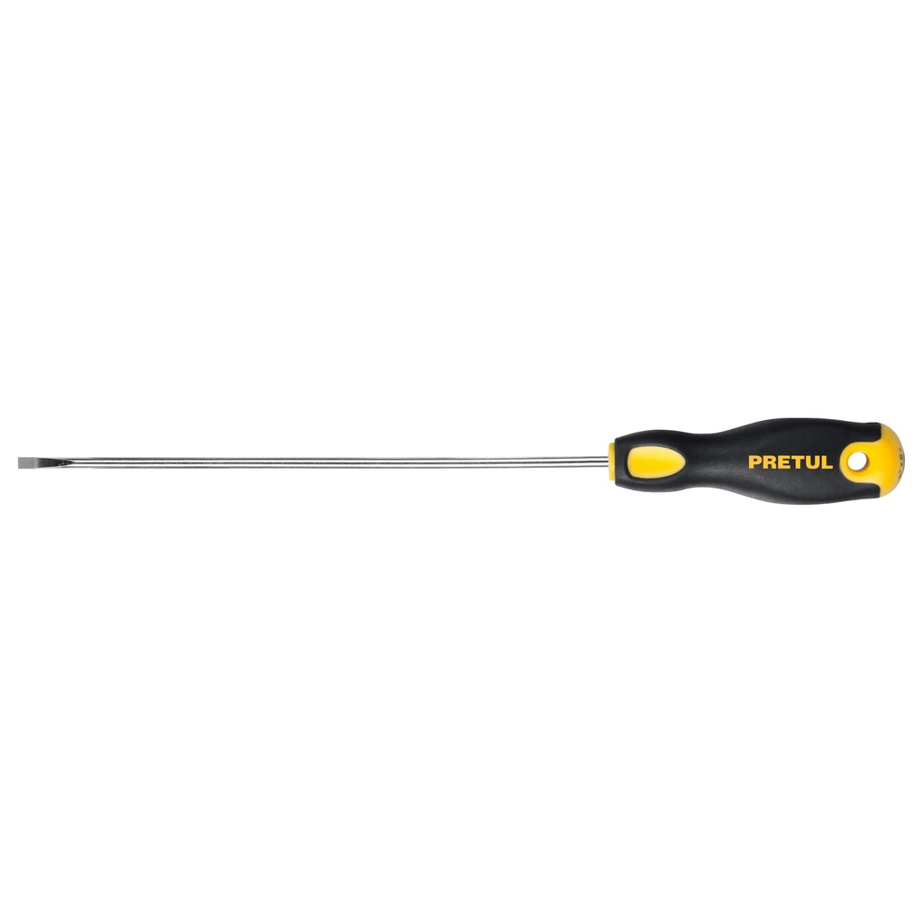 [DG-1/8X6BP] Desarmador cabinet 1/8 x 6" mango Comfort Grip, Pretul