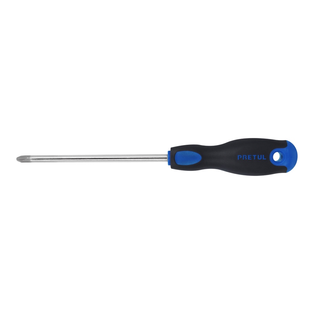 Desarmador de cruz 5/16" x 6" mango Comfort Grip, Pretul