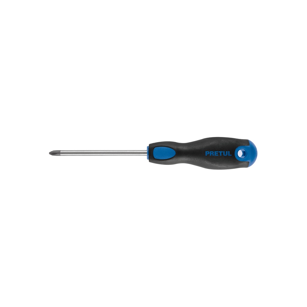 [DP-1/4X4BP] Desarmador de cruz 1/4' x 4' mango Comfort Grip, PRETUL