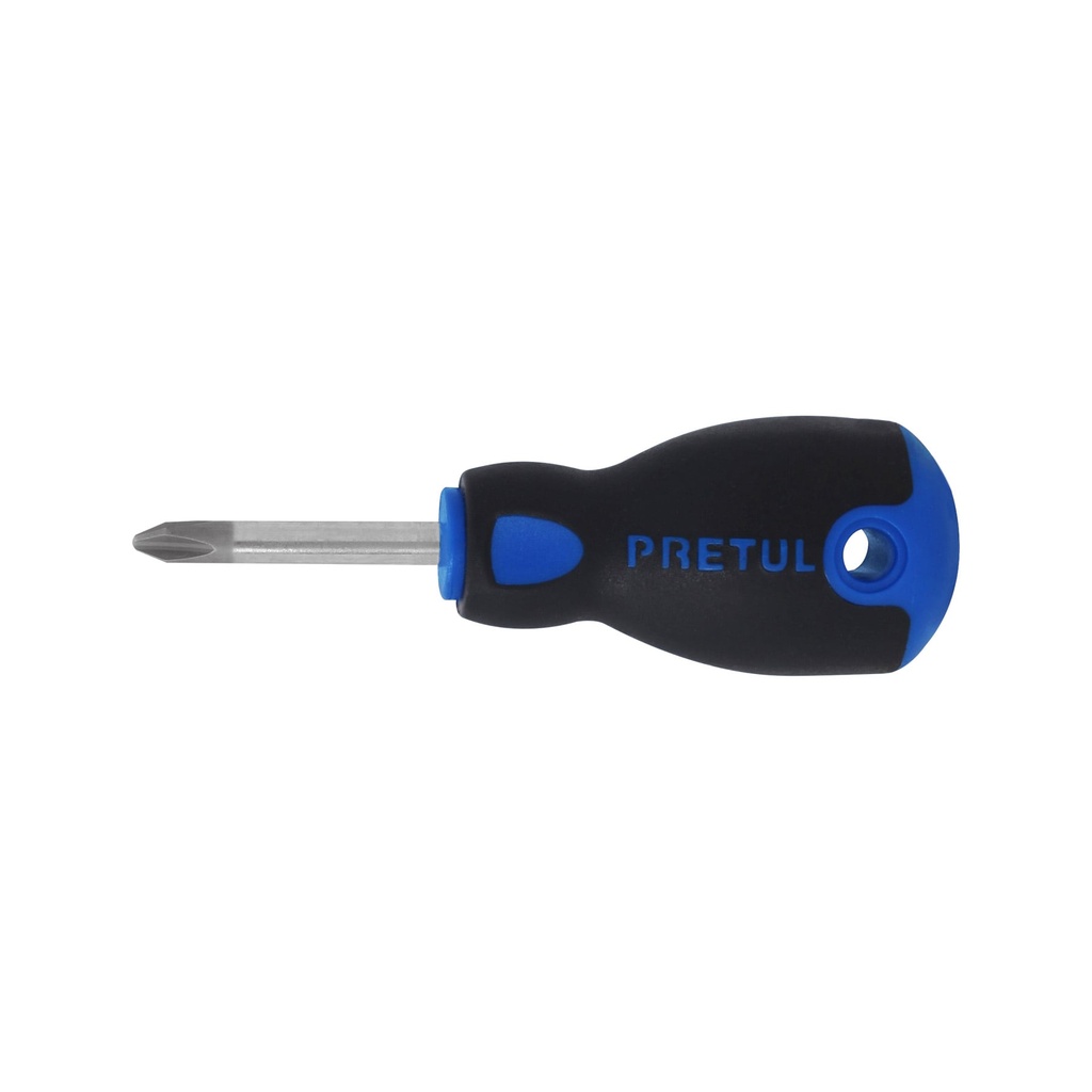 [DP-1/4X1-1/2BP] Desarmador de cruz 1/4' x 1-1/2' mango Comfort Grip, PRETUL