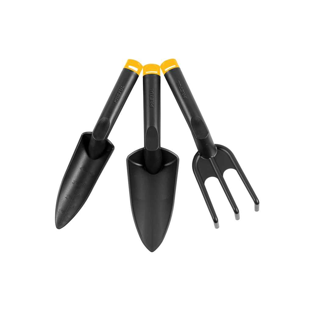 Juego de 3 herramientas de 11" para jardín, Pretul