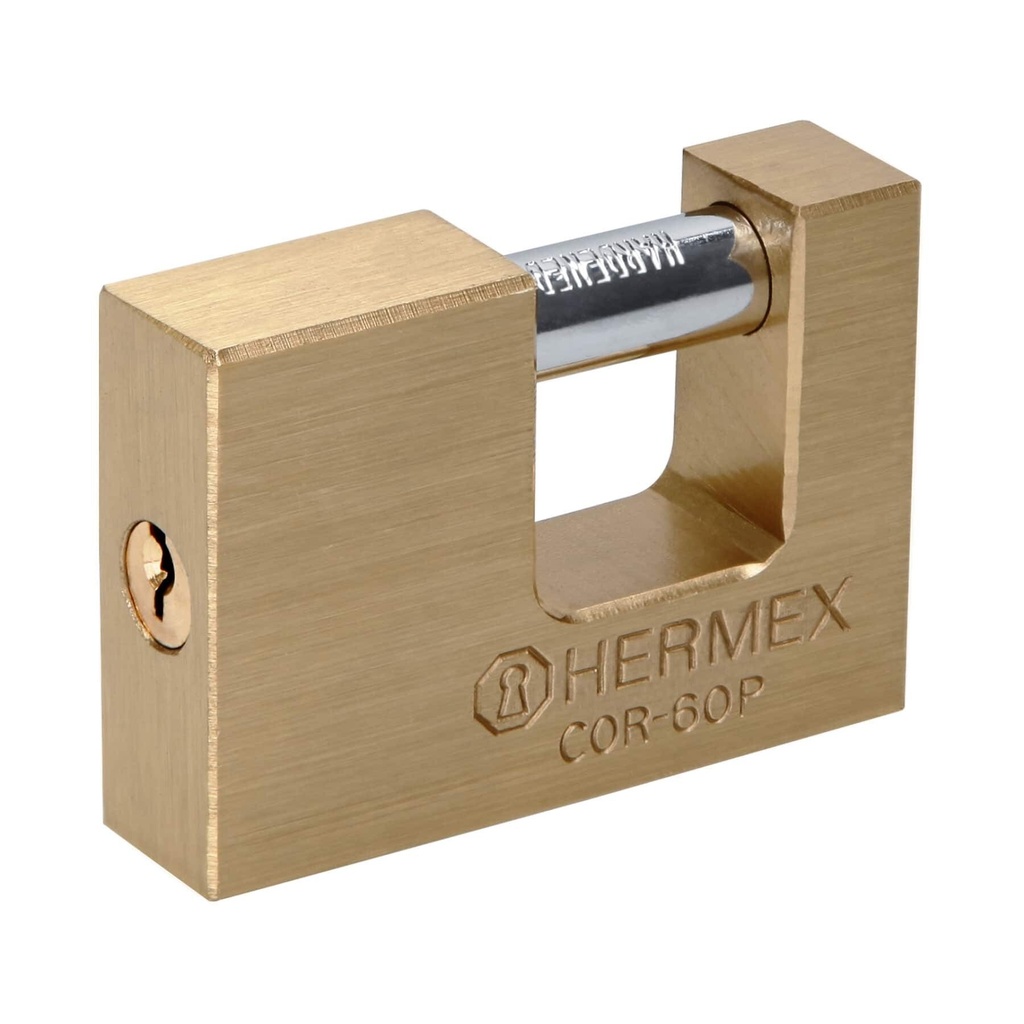 Candado antipalanca 60 mm cuerpo de latón, Hermex Basic