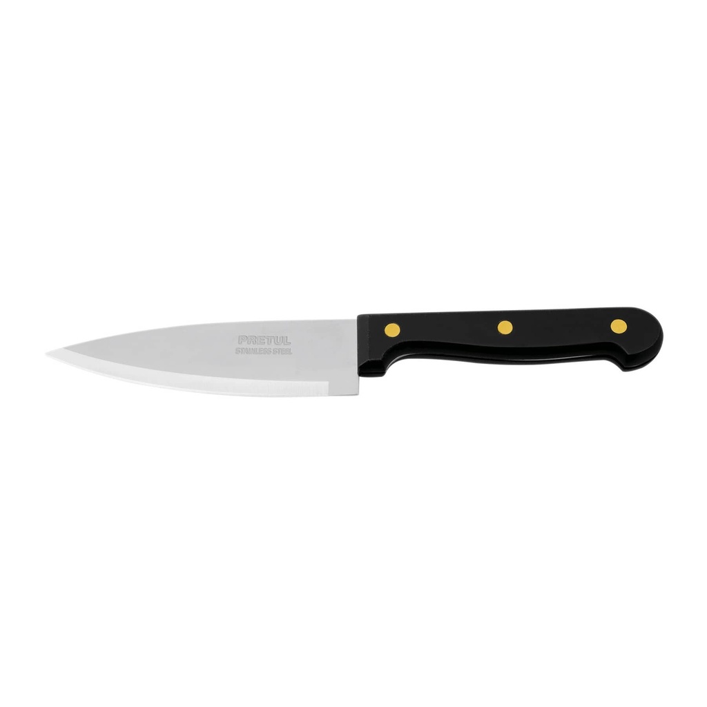 Cuchillo de chef 5" mango de polipropileno, Pretul
