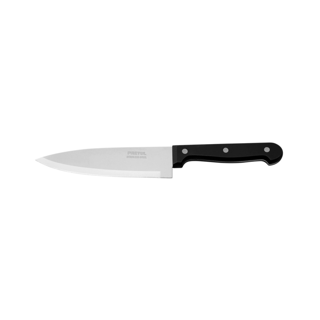 [CUCH-P61] Cuchillo de chef 6' mango de polipropileno, PRETUL
