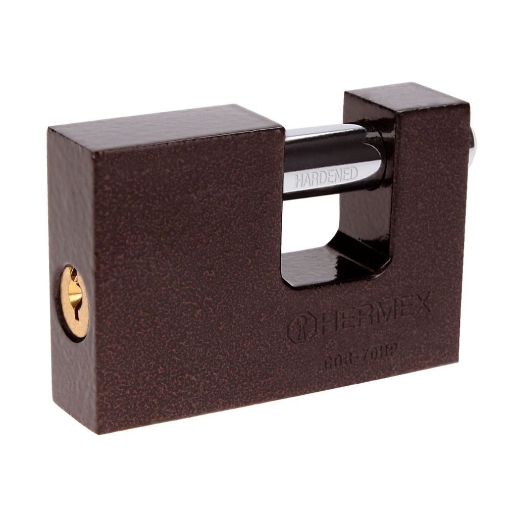 [COR-70HP] Candado antipalanca 70 mm cuerpo de hierro, HERMEX BASIC