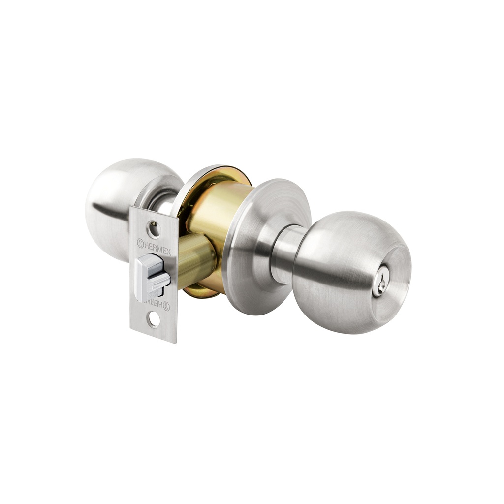[CMB-32P] Combo cerraduras, llave-llave, cromo, Hermex Basic