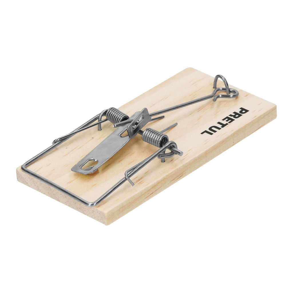 Bolsa con 2 trampas de 4" de madera para ratón, Pretul