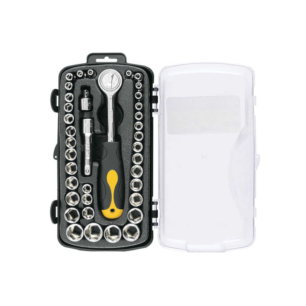 [JUDA-38P] Juego de 39 herramientas 1/4" y 3/8" para mecánico, Pretul
