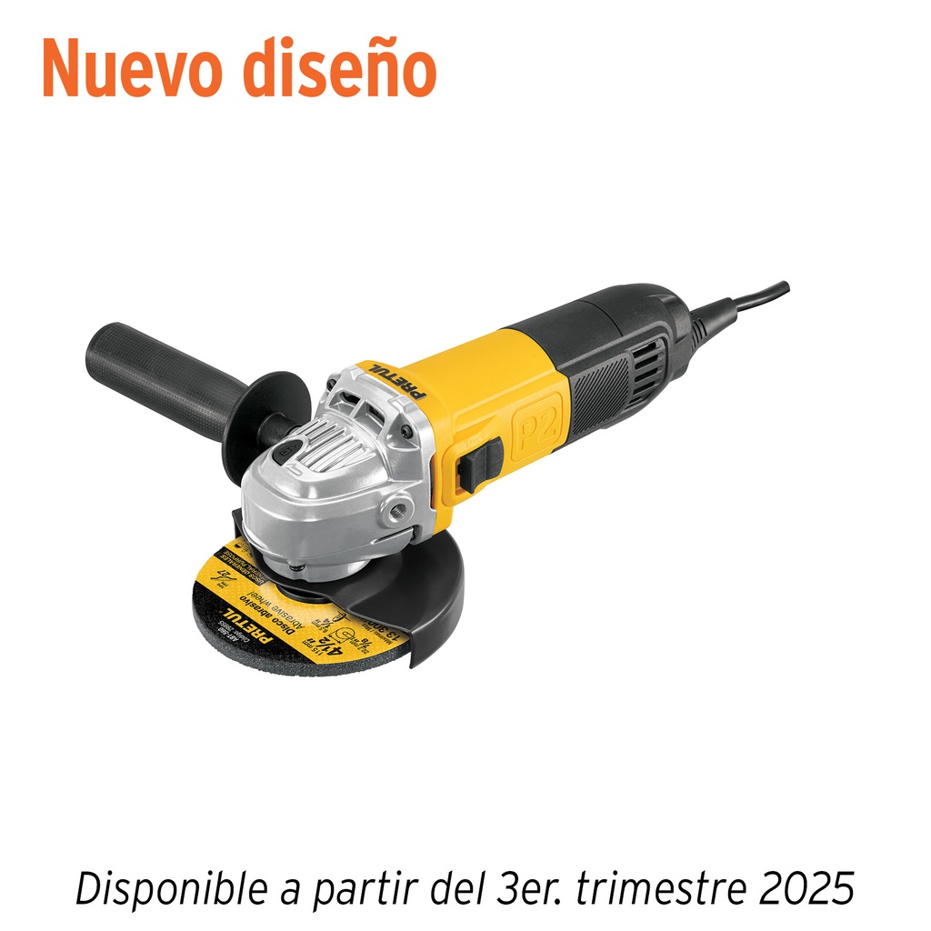 Esmeriladora angular 4-1/2", 700W, PRETUL
