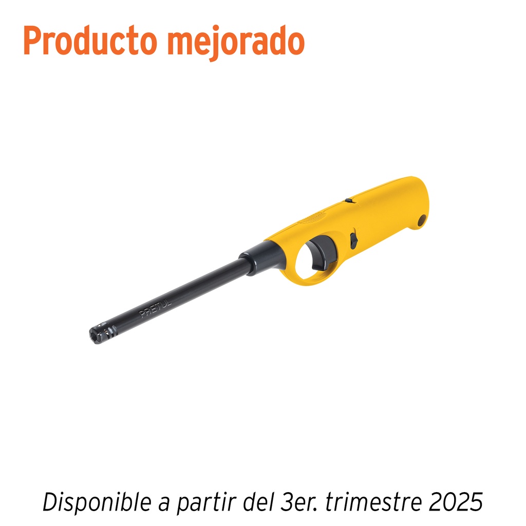 [ENC-27] Encendedor multiusos, recargable, 27 cm, PRETUL