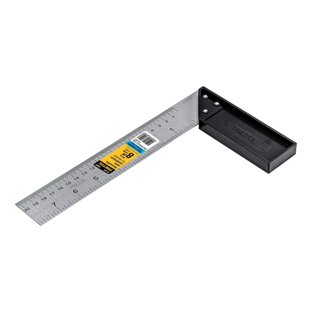 [EC-8P] Escuadra 8" para carpintero, Pretul