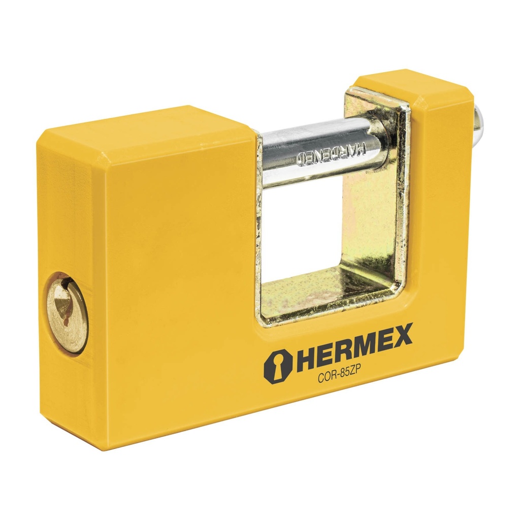[COR-85ZP] Candado antipalanca 85 mm cuerpo metálico, Hermex Basic