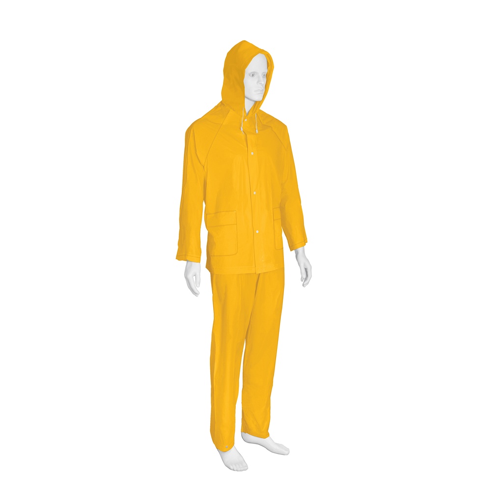 [TRA-PRO-S-P] Conjunto impermeable ligero de PVC, talla CH, Pretul