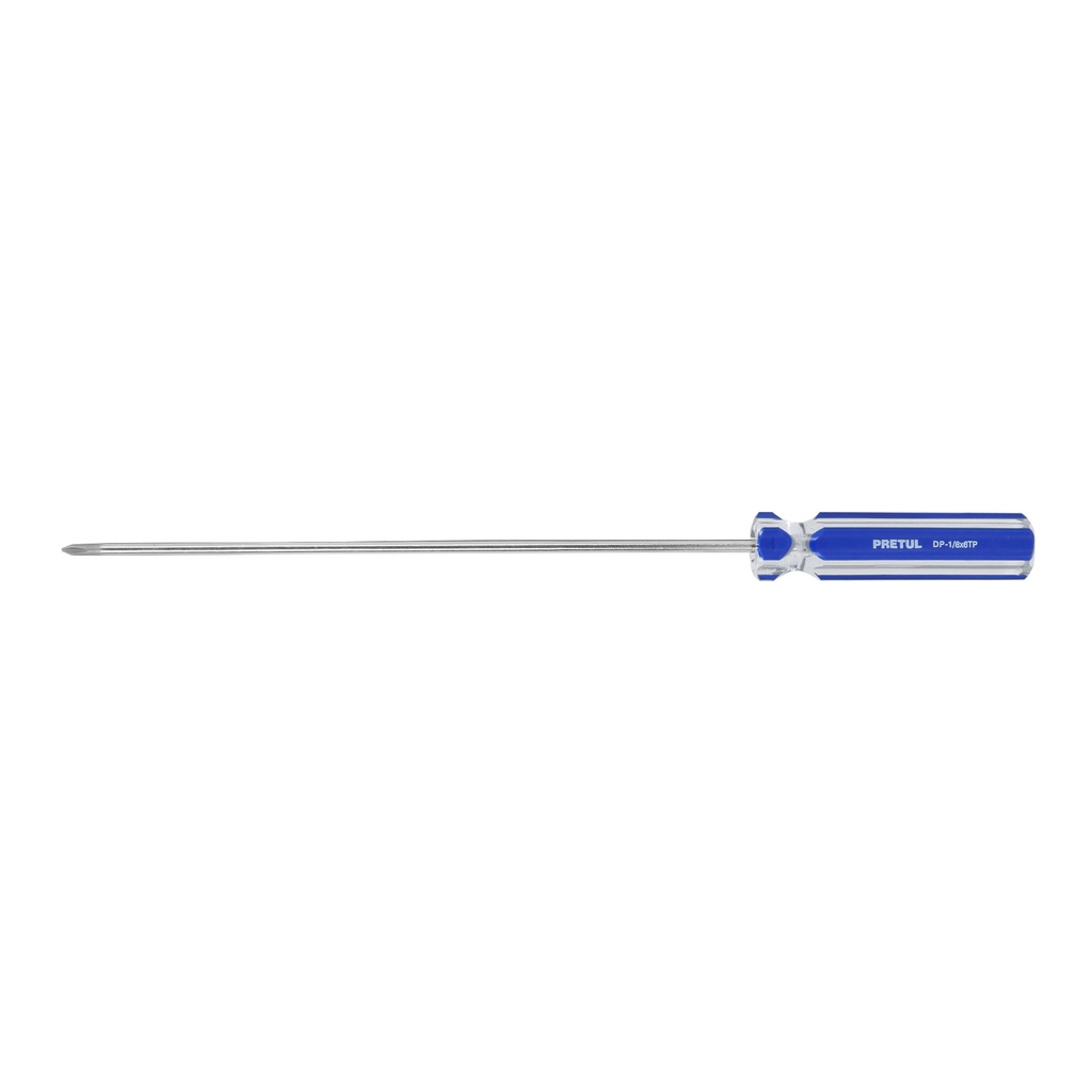 [DP-1/8X6TP] Desarmador de cruz 1/8" x 6" mango de PVC, Pretul