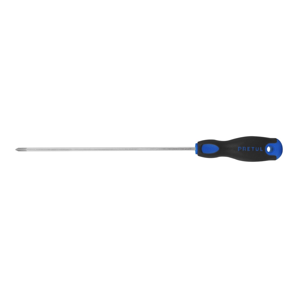 [DP-1/8X4BP] Desarmador de cruz 1/8" x 4" mango Comfort Grip, Pretul