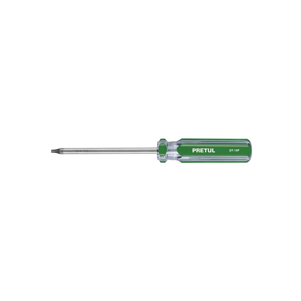 [DT-15P] Desarmador punta Torx T 15 mango de PVC, Pretul