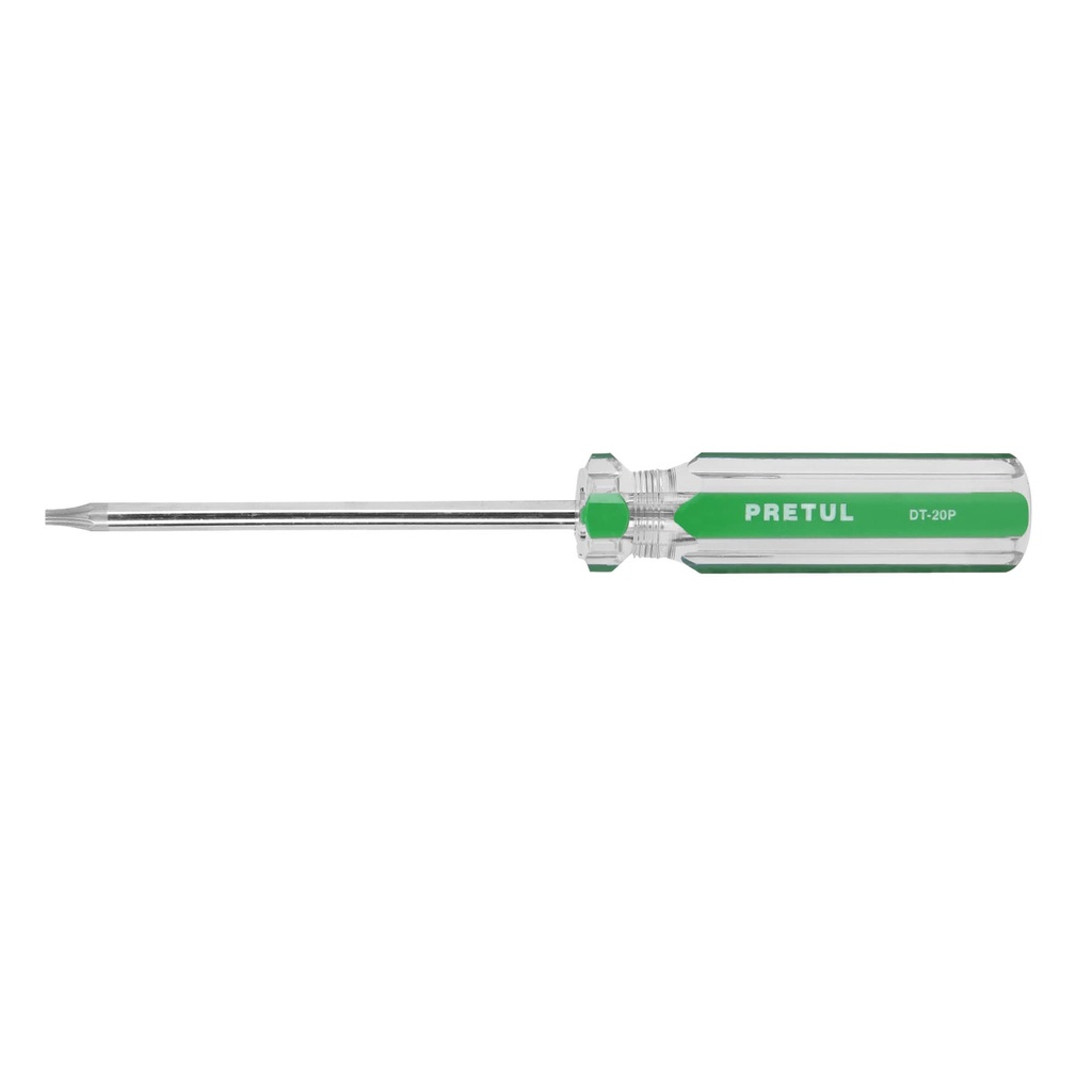 [DT-20P] Desarmador punta Torx T 20 mango de PVC, PRETUL