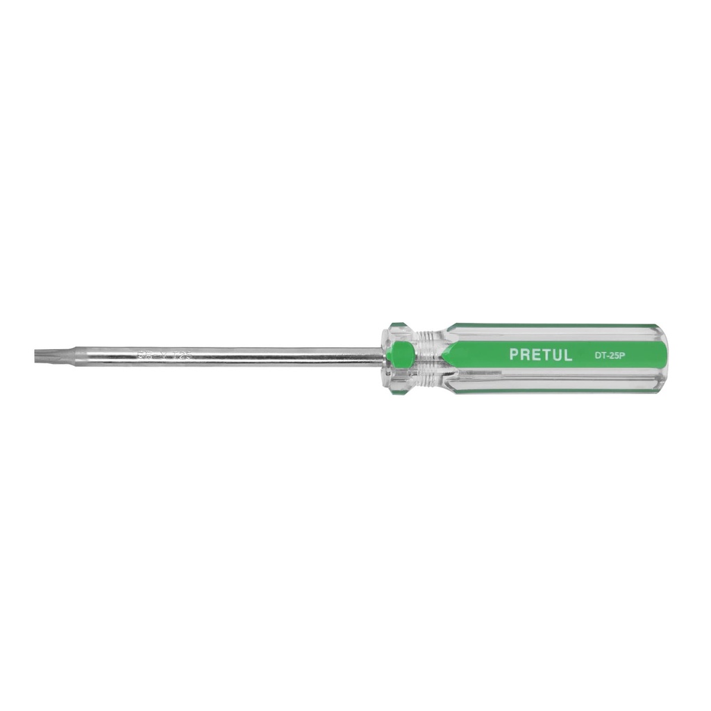 [DT-25P] Desarmador punta Torx T 25 mango de PVC, PRETUL