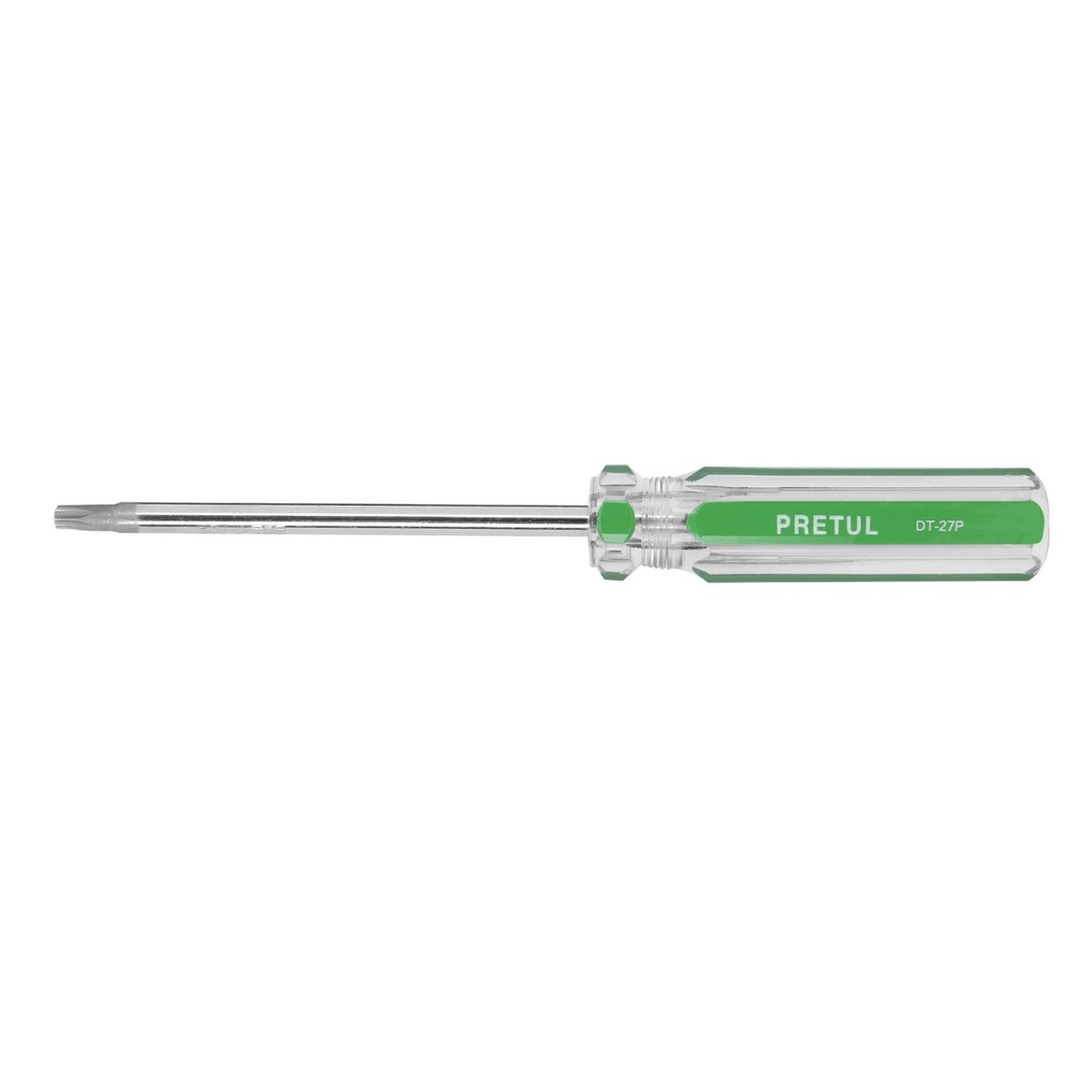 [DT-27P] Desarmador punta Torx T 27 mango de PVC, PRETUL