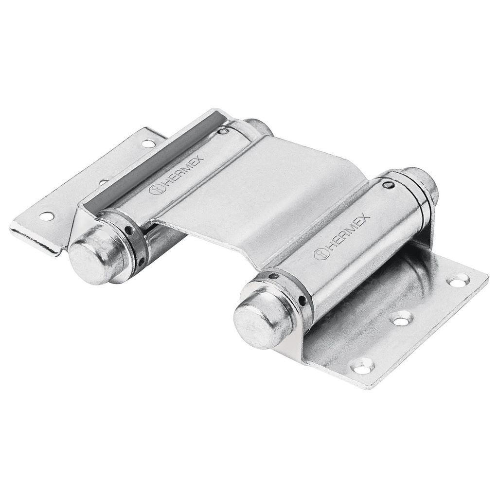 [BID-303] Bisagra de doble acción 3" acero cromado, Hermex