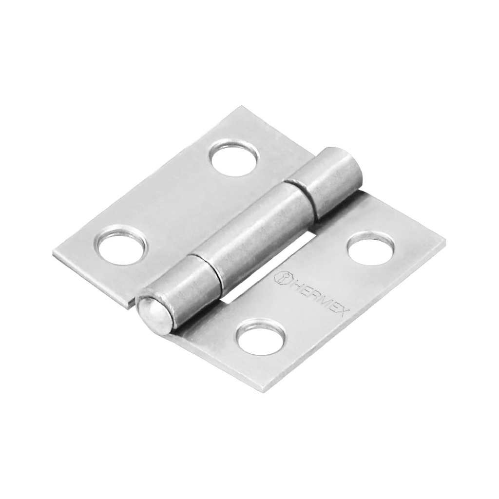 [BR-100] Bisagra rectangular 1' acero pulido, HERMEX