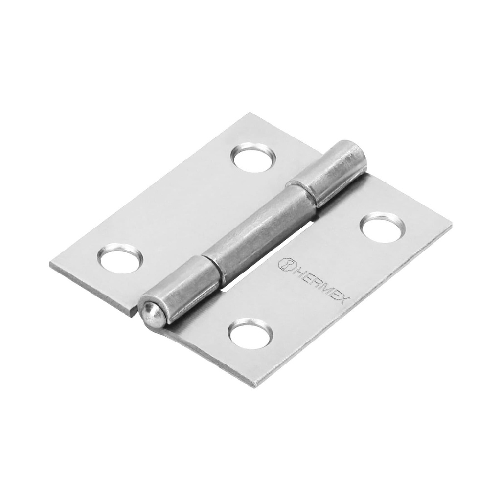 [BR-150] Bisagra rectangular 1-1/2' acero pulido, HERMEX