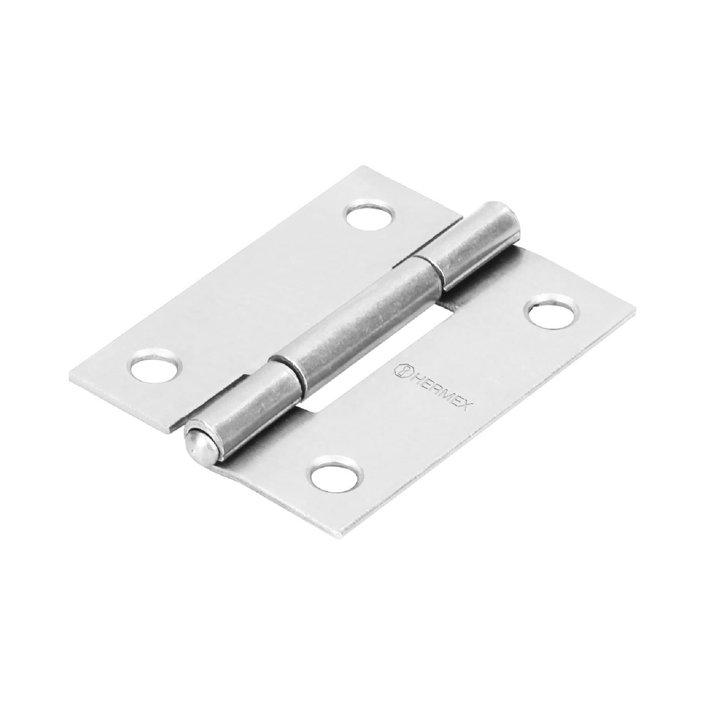 [BR-200] Bisagra rectangular 2' acero pulido, HERMEX