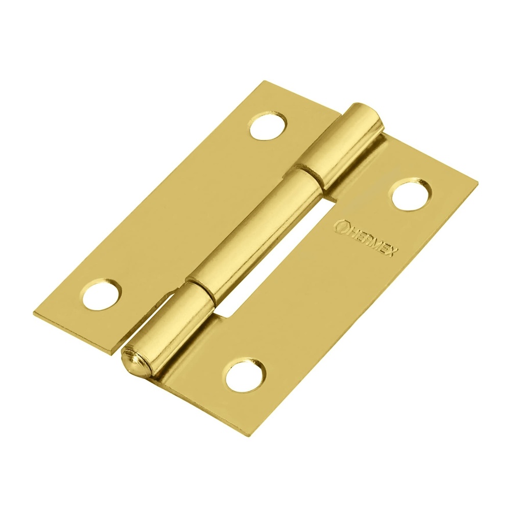 [BR-201] Bisagra rectangular 2' acero latonado, HERMEX