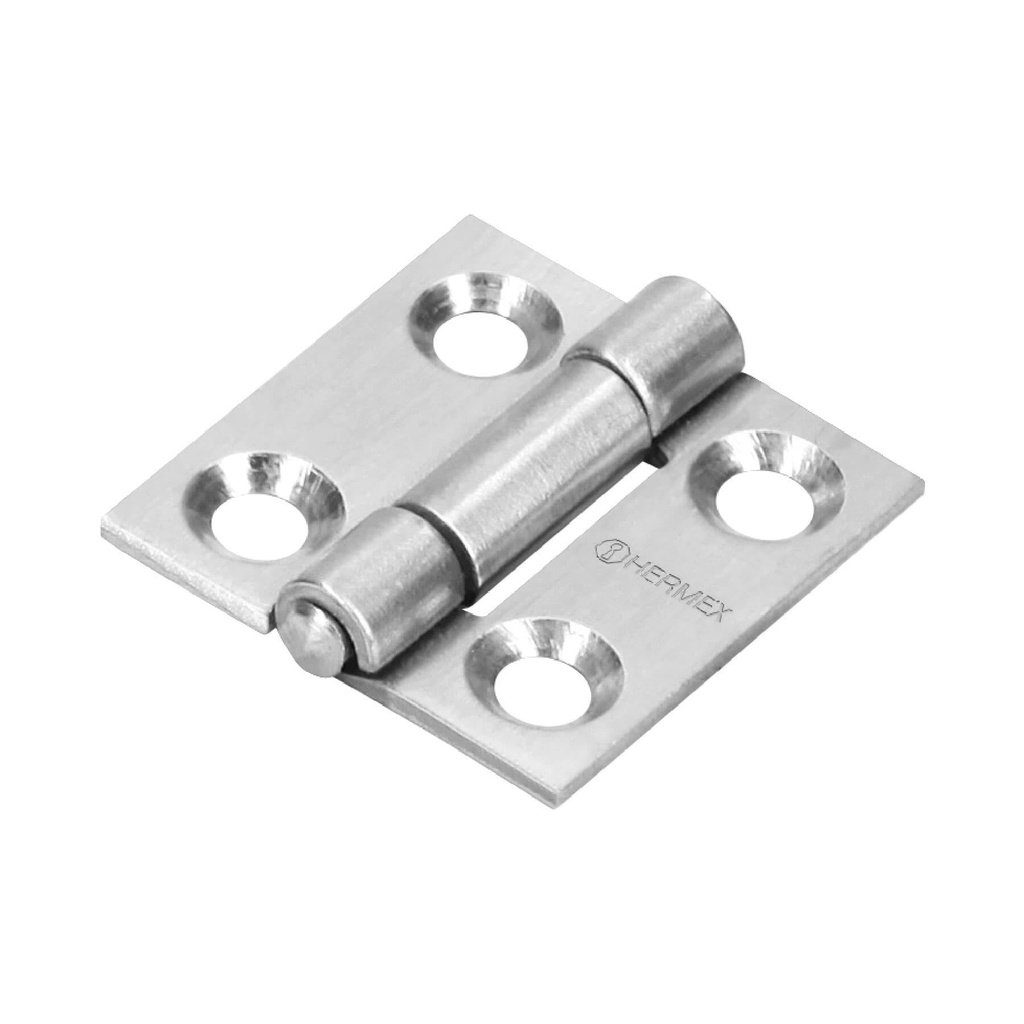 Bisagra rectangular 1" acero inoxidable, Hermex