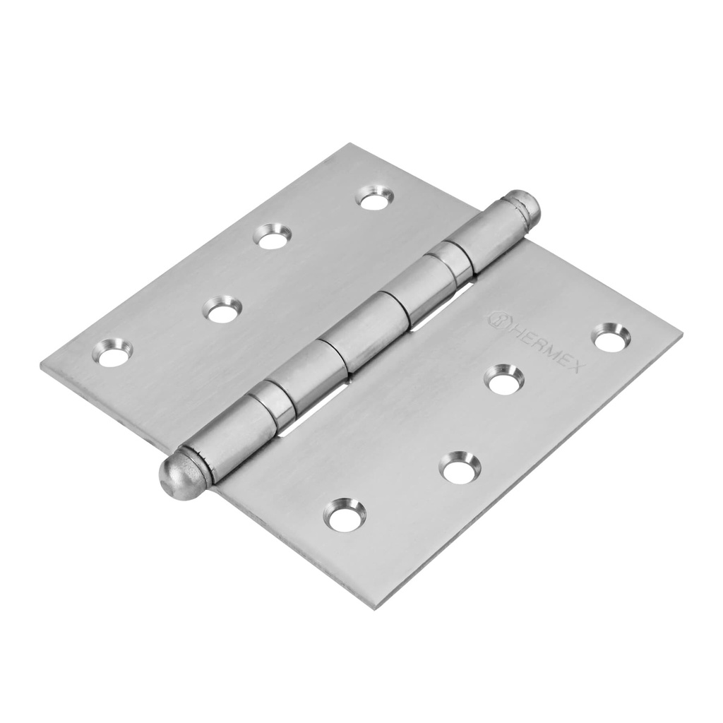 [BC-404R] Bisagra cuadrada 4' acero inox, cabeza redonda, HERMEX