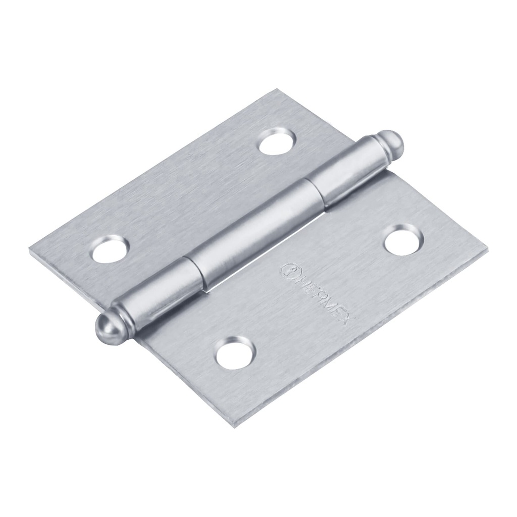 [BC-203R] Bisagra cuadrada 2", satinado, cabeza redonda, HERMEX