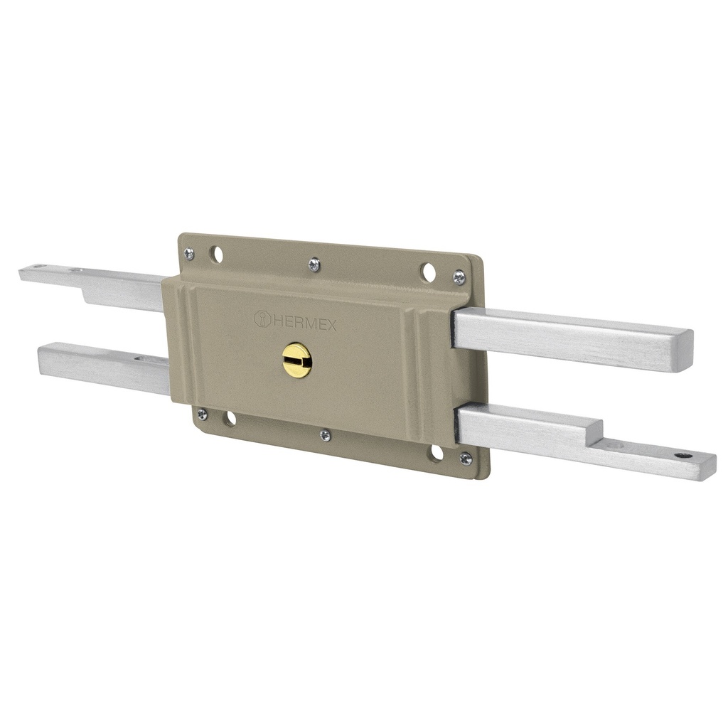 [CB-32] Cerradura doble barra, doble cerrojo, Hermex