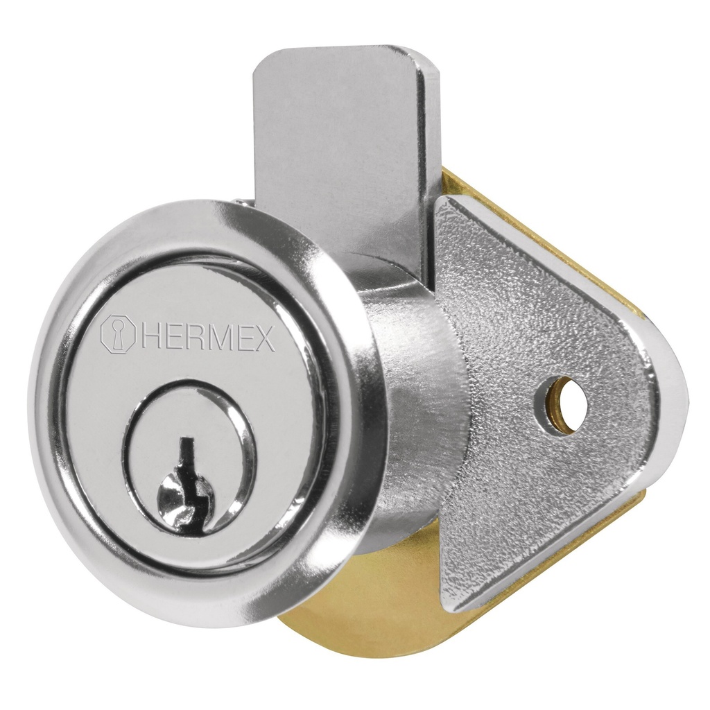 [CM-21C] Cerradura para mueble, modelo 21, cromo, Hermex