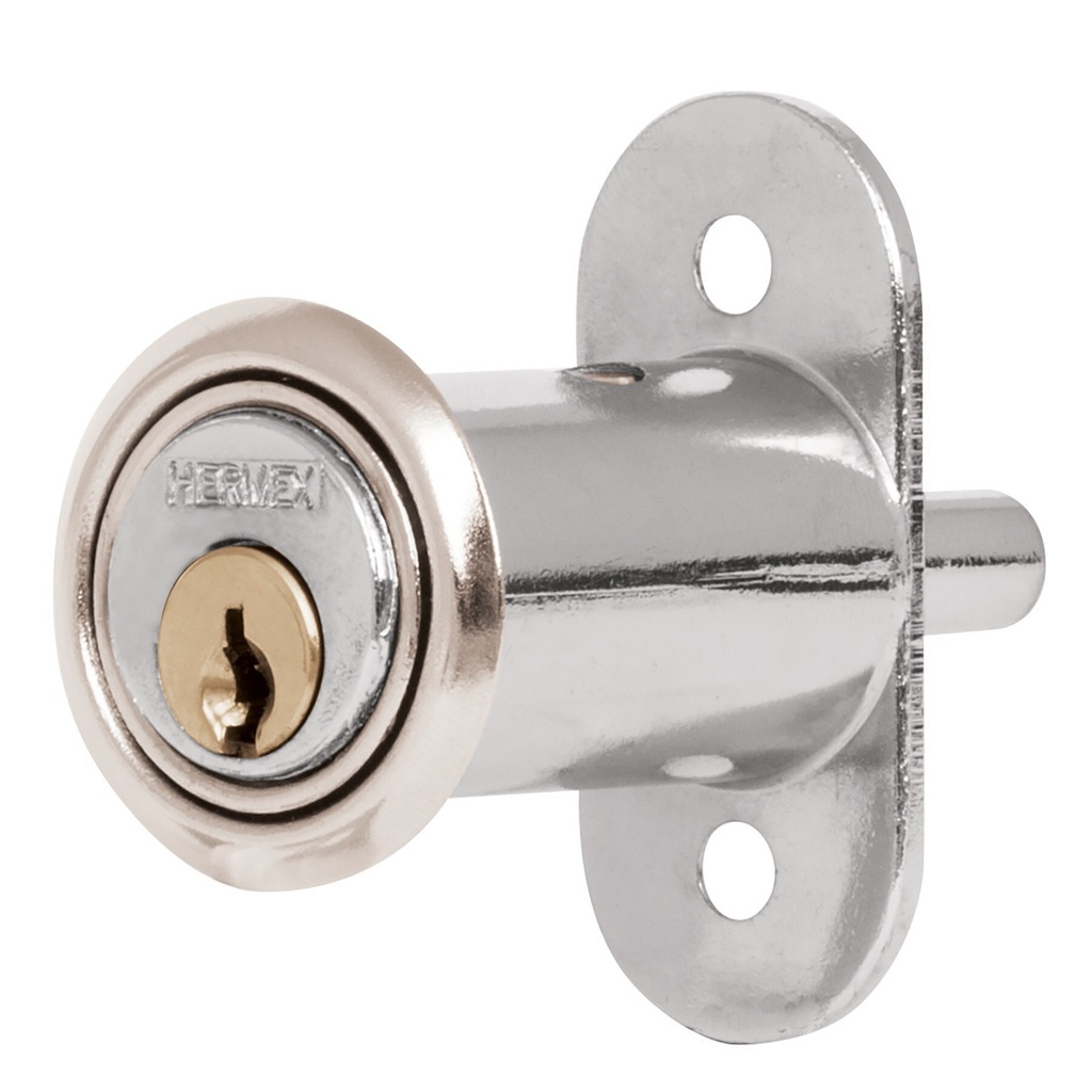 [CM-20C] Cerradura para mueble, modelo 20, cromo, HERMEX