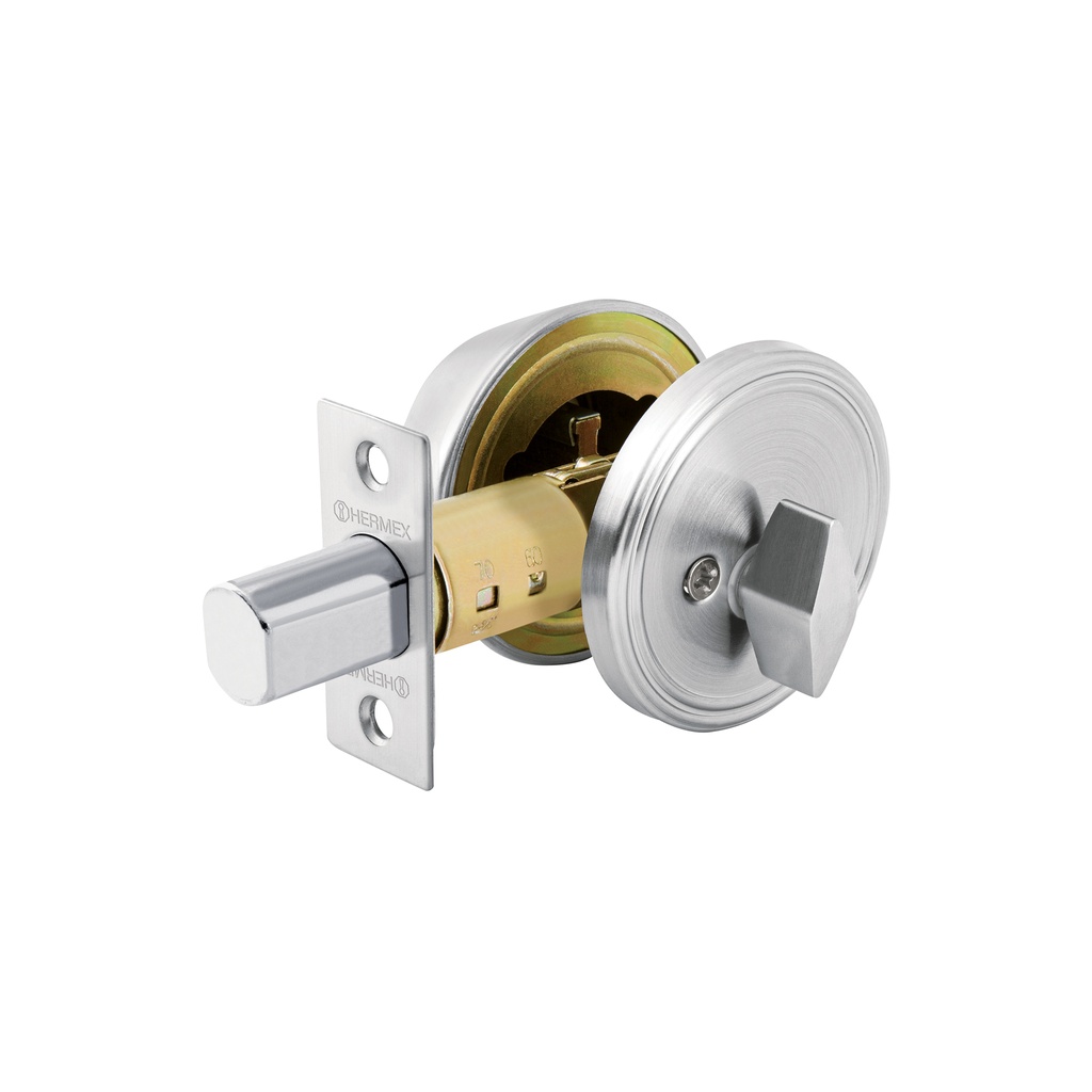 [CERO-31] Cerrojo llave-mariposa cromo mate, llave de puntos, Hermex