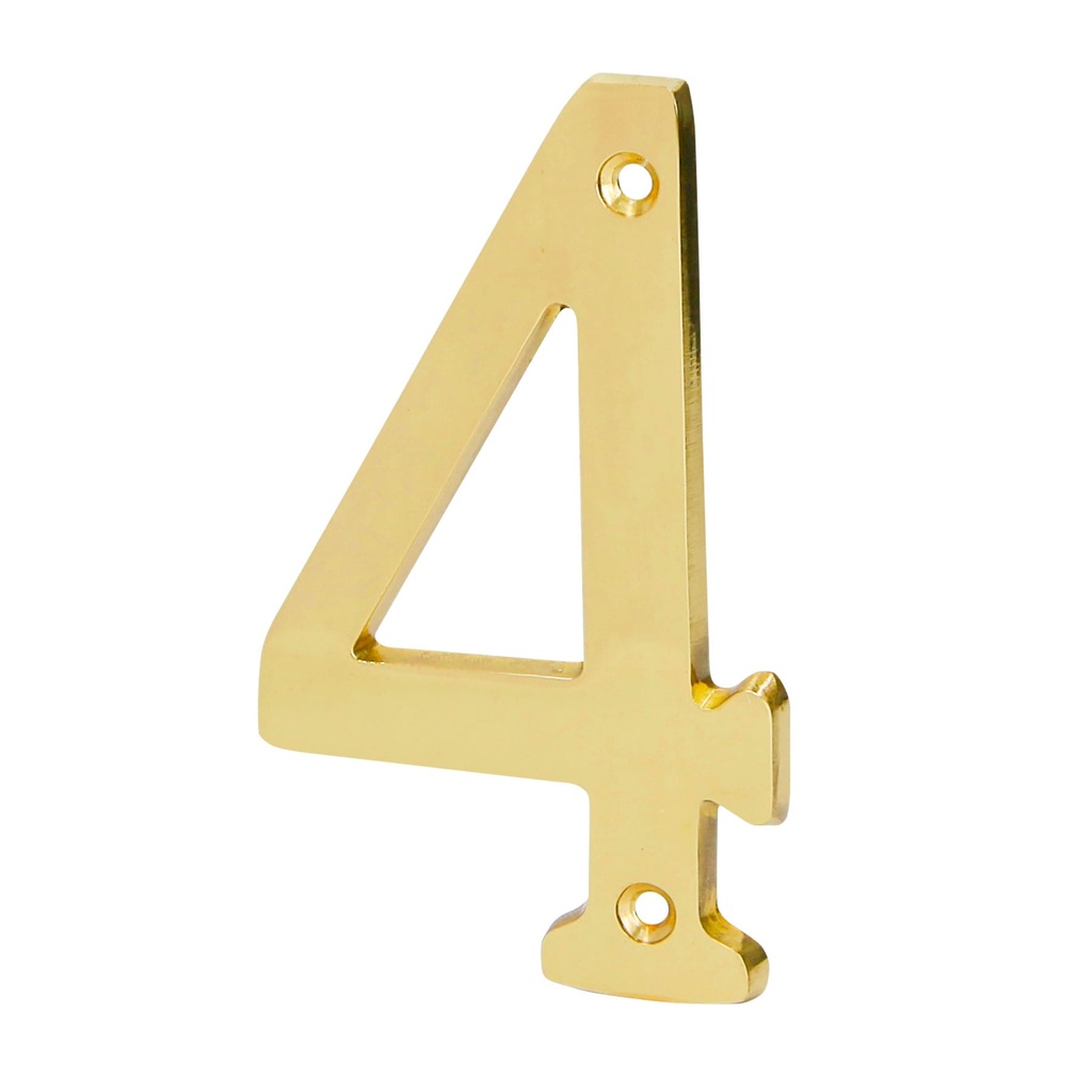 Número 4 de latón sólido 4", Hermex