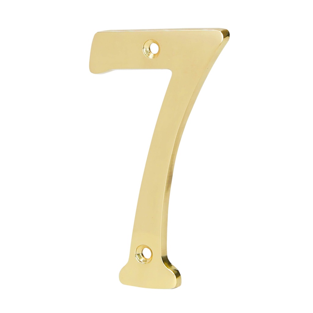 Número 7 de latón sólido 4", Hermex