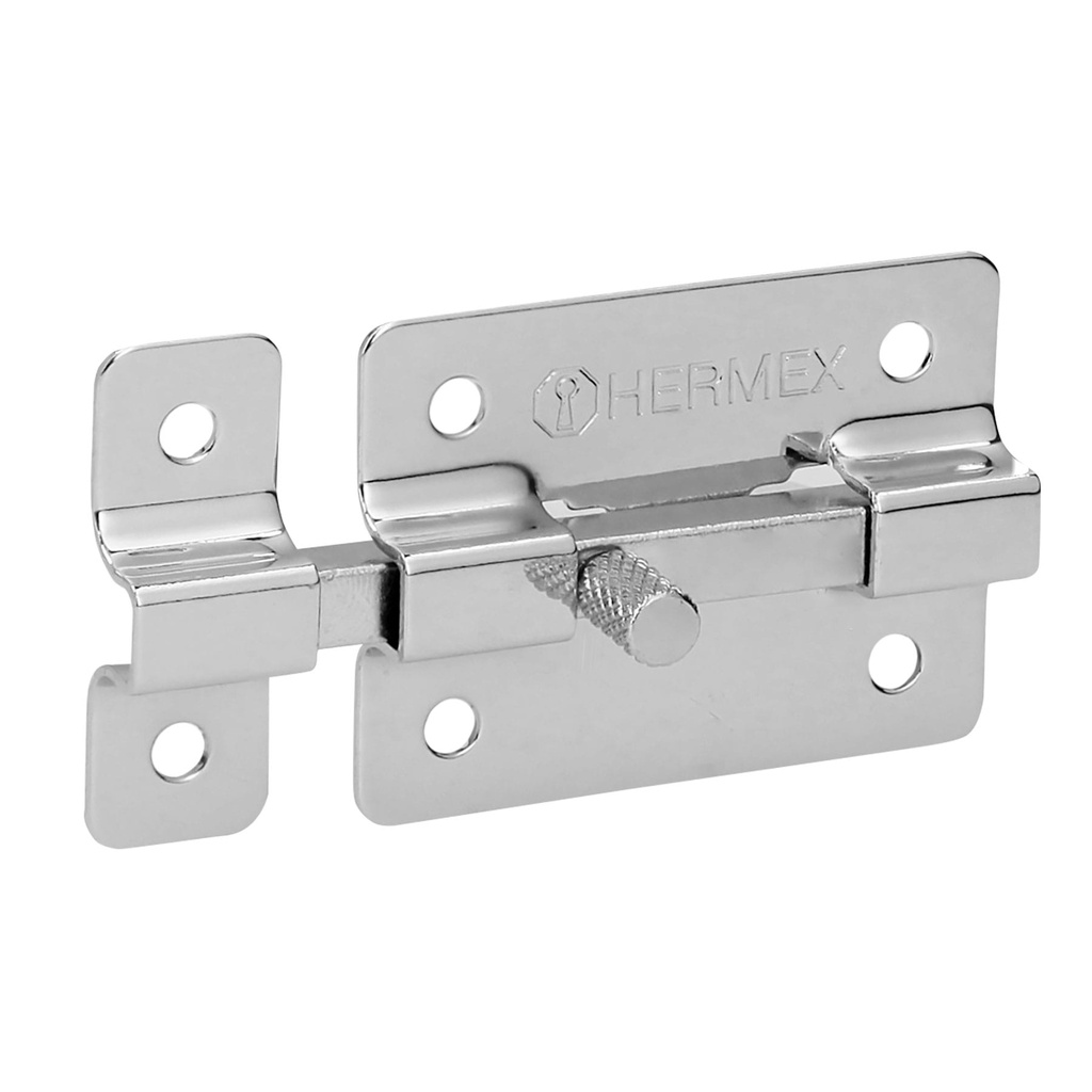 [PAC-35] Pasador de barra plana 2" acabado cromo, Hermex