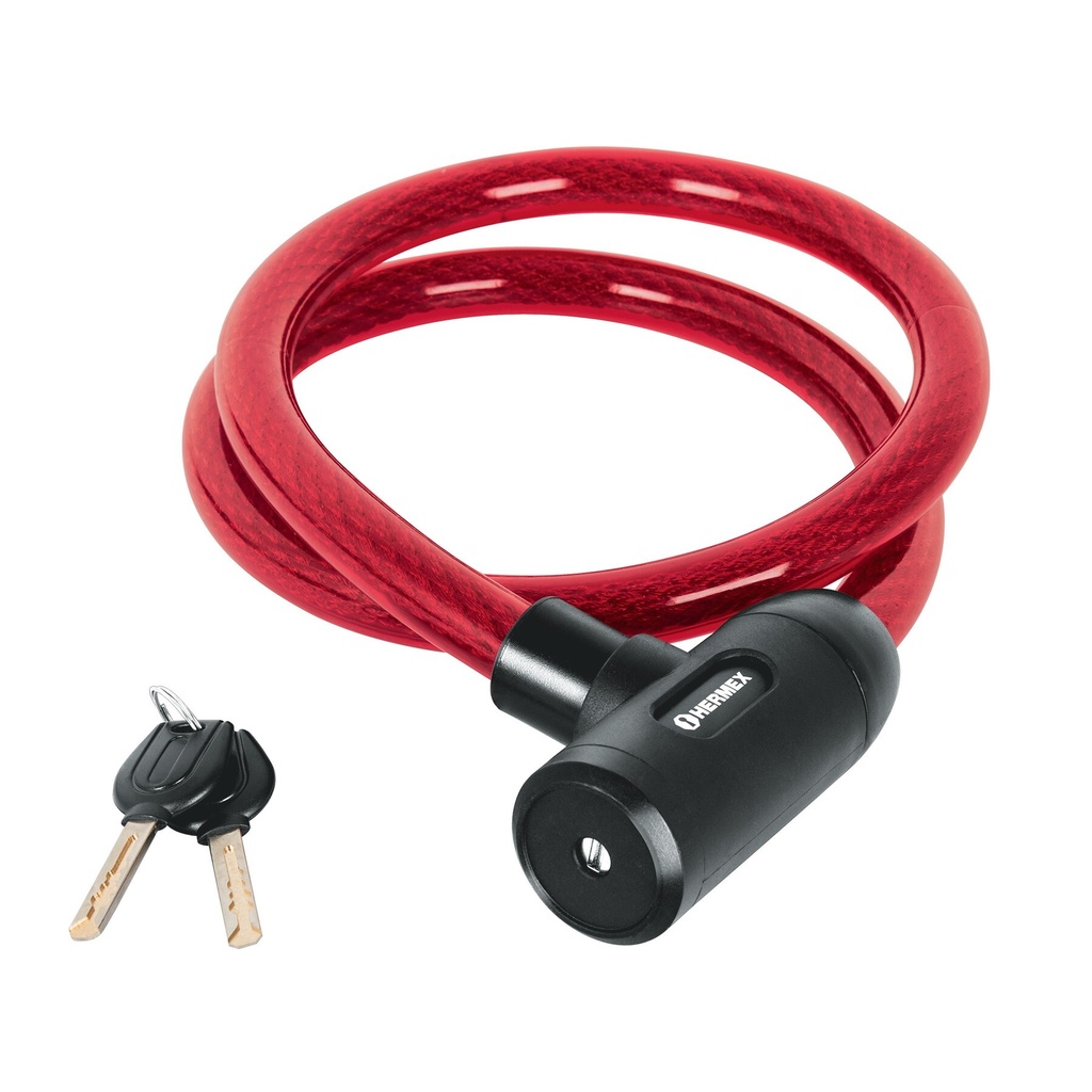 [CB-20] Candado de cable con llave, 20 mm X 1.20 m, Hermex