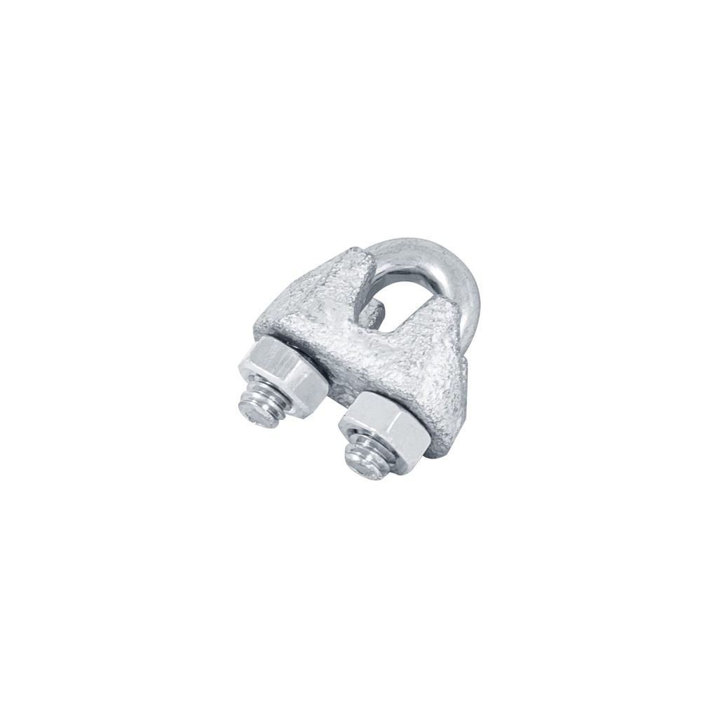 [NUDO-1/8] Blíster c/2 nudos (perros) de hierro p/cable de 1/8", Fiero