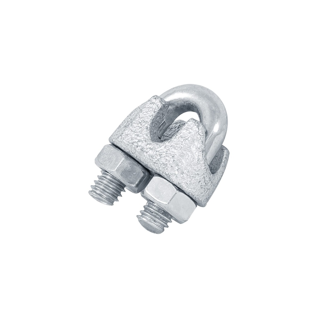 Blíster c/2 nudos (perros) de hierro p/cable de 1/4", Fiero