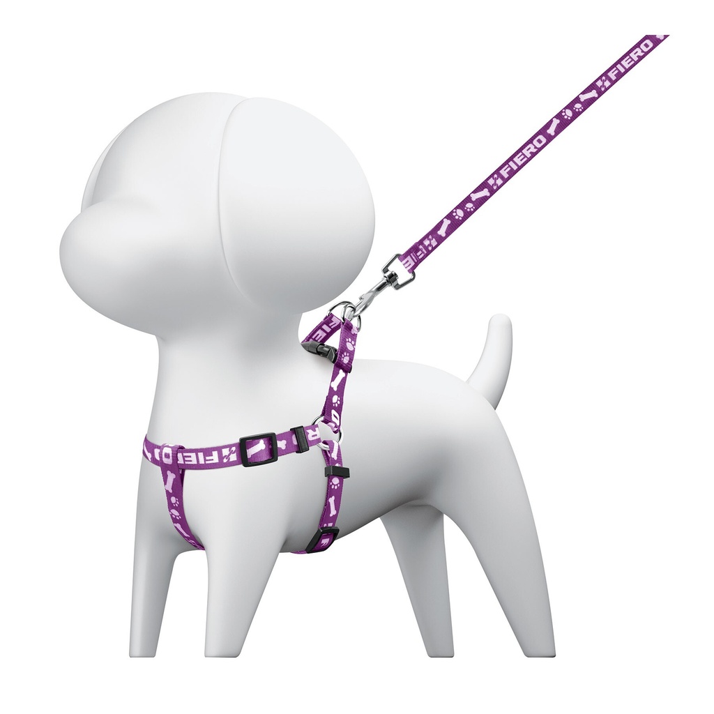 [COPE-10] Correa con pechera para perro, 1 cm ancho, Fiero