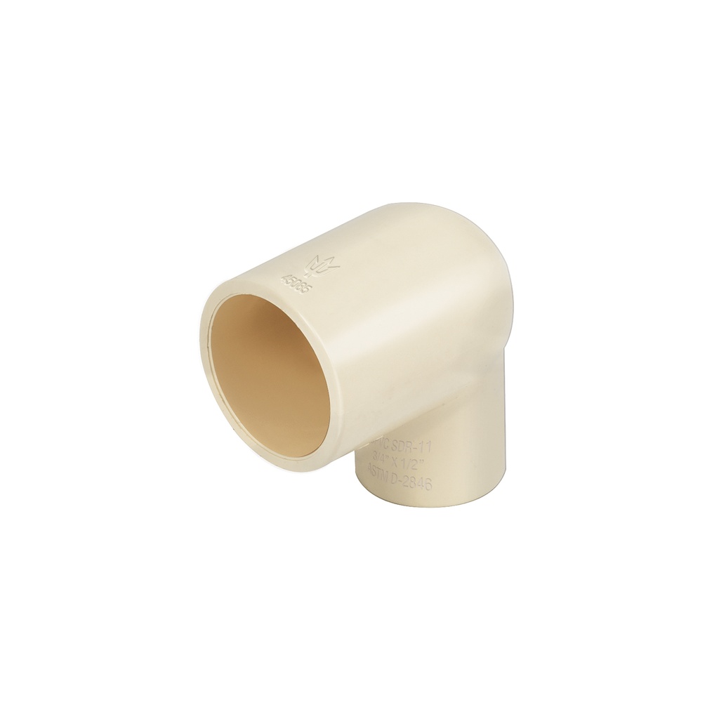 [CPVC-521] Codo reducción 90° de CPVC de 3/4' x 1/2', FOSET