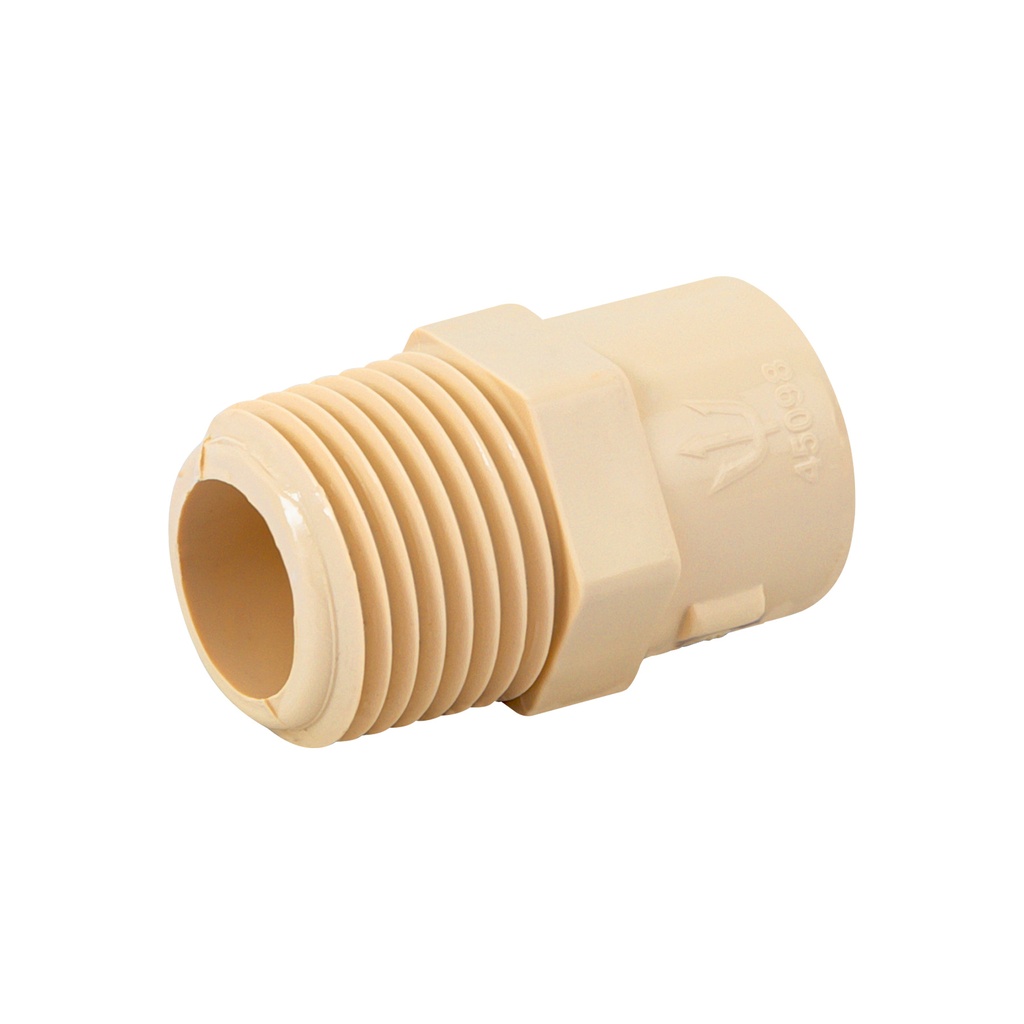 [CPVC-611] Conector macho de CPVC 1/2', FOSET